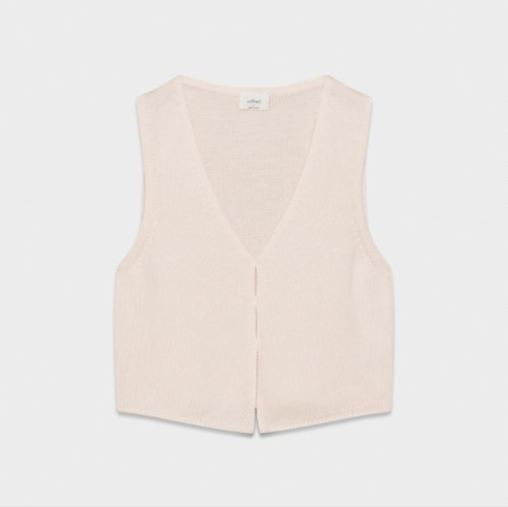 WilfredBasque Sweater Vest, Strawberry Puff, sz XL